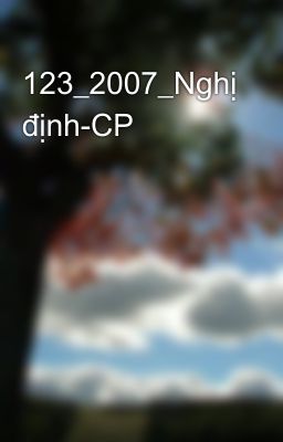 123_2007_Nghị định-CP