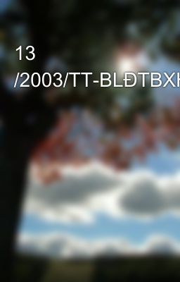 13 /2003/TT-BLĐTBXH