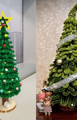 20 cách làm cây thông noel độc đáo đơn giản đẹp bắt mắt