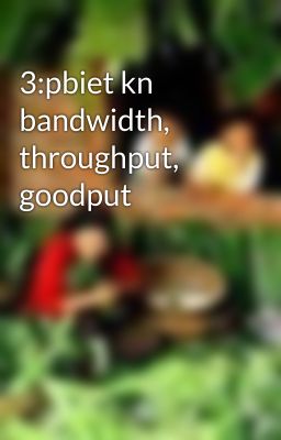 3:pbiet kn bandwidth, throughput, goodput