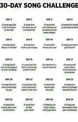 30 day song challenge