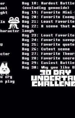 30 days undertale challange 