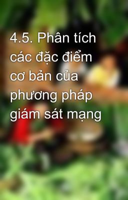 4.5. Phân tích các đặc điểm cơ bản của phương pháp giám sát mạng