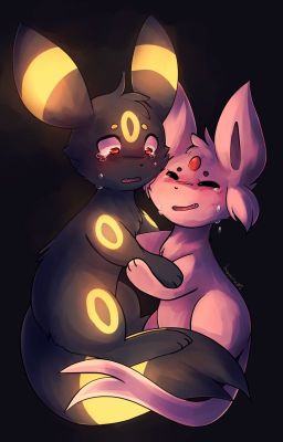 A cup of coffee (Umbreon x Espeon)