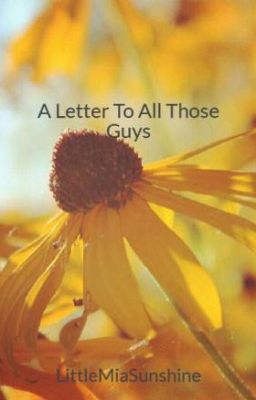 A Letter To All Those Guys