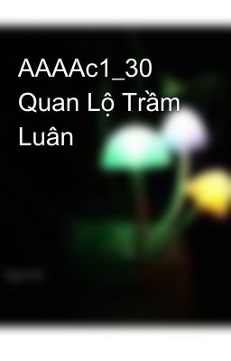 AAAAc1_30 Quan Lộ Trầm Luân