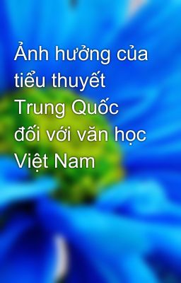 Ảnh hưởng của tiểu thuyết Trung Quốc đối với văn học Việt Nam