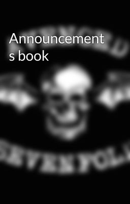 Announcement s book 