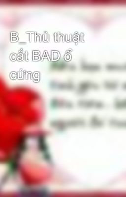 B_Thủ thuật cắt BAD ổ cứng