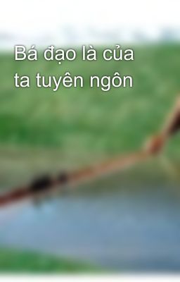 Bá đạo là của ta tuyên ngôn