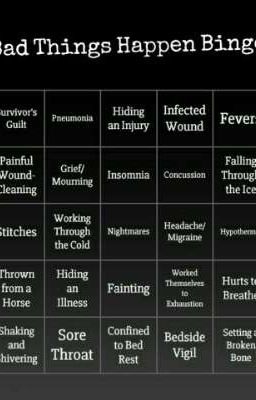 Bad Things Happen Bingo