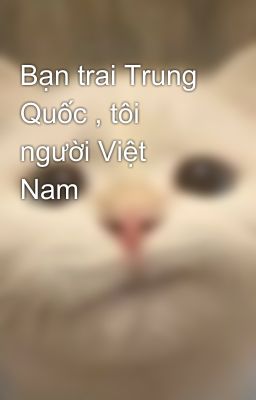 Bạn trai Trung Quốc , tôi người Việt Nam