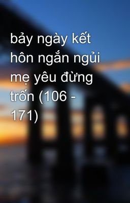 bảy ngày kết hôn ngắn ngủi mẹ yêu đừng trốn (106 - 171)