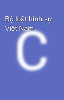 Bộ luật hình sự Việt Nam