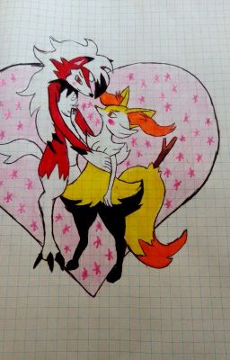 Braixen y Lycanroc De la guerra al amor