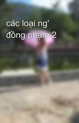 các loại ng' đồng phạm 2