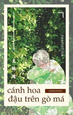 cánh hoa đậu trên gò má