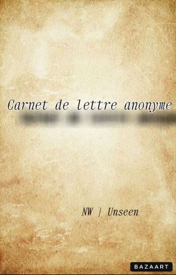 Carnet de lettre anonyme