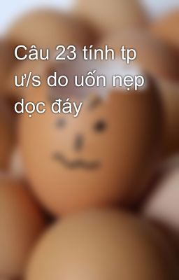 Câu 23 tính tp ư/s do uốn nẹp dọc đáy