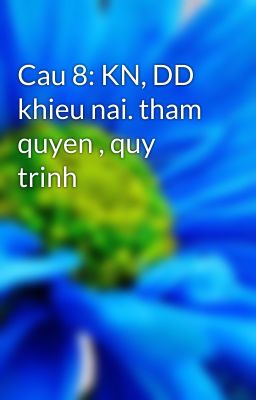 Cau 8: KN, DD khieu nai. tham quyen , quy trinh