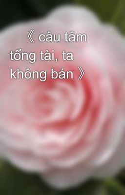    《 câu tâm tổng tài, ta không bán 》