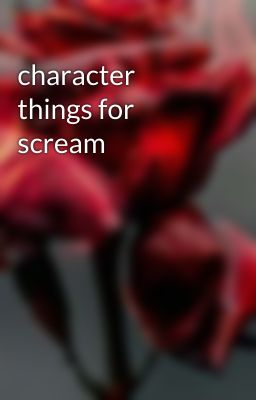 character things for scream