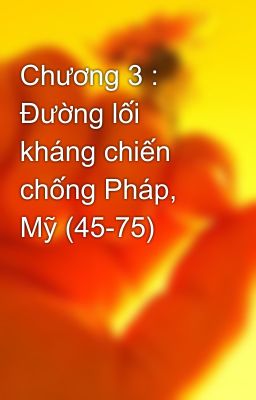 Chương 3 : Đường lối kháng chiến chống Pháp, Mỹ (45-75)