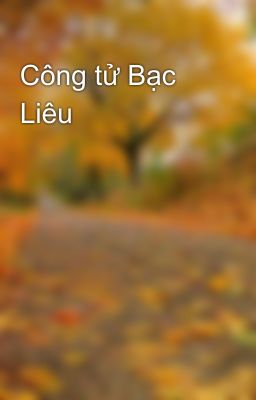 Công tử Bạc Liêu