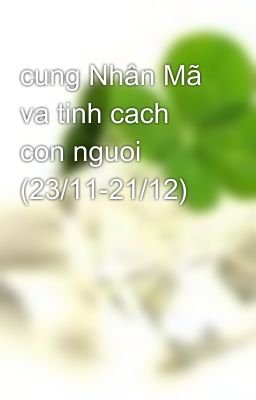 cung Nhân Mã va tinh cach con nguoi (23/11-21/12)