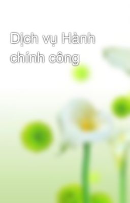 Dịch vụ Hành chính công