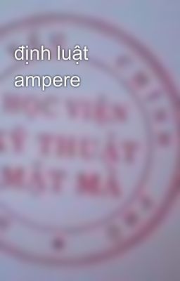 định luật ampere