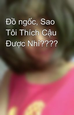 Đồ ngốc, Sao Tôi Thích Cậu Được Nhỉ???? 