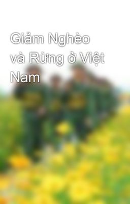 Giảm Nghèo và Rừng ở Việt Nam