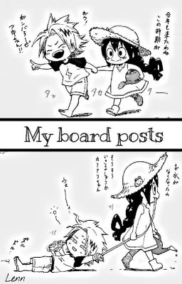 Group chat / Random questions: My board posts