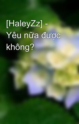 [HaleyZz] - Yêu nữa được không?