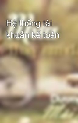 Hệ thống tài khoản kế toán