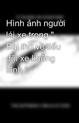 Hình ảnh người lái xe trong 