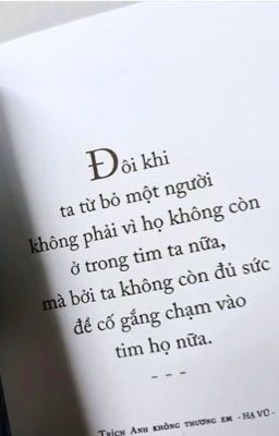 Hôm nay tôi thất tình.