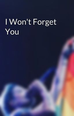 I Won't Forget You