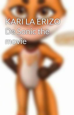 KARI LA ERIZO De Sonic the movie