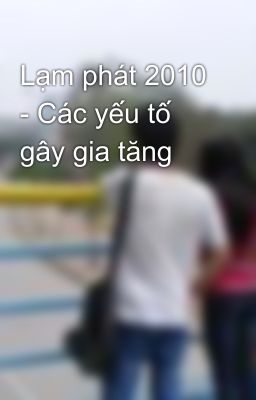 Lạm phát 2010 - Các yếu tố gây gia tăng