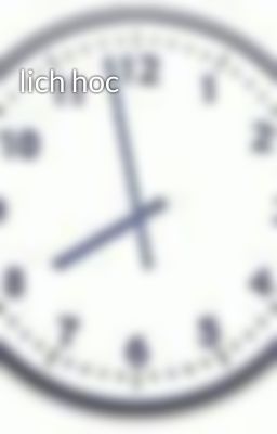 lich hoc