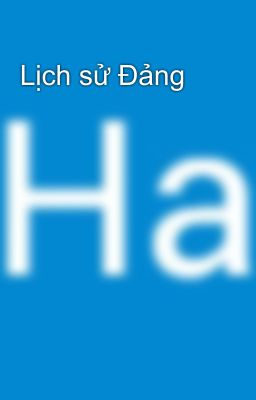 Lịch sử Đảng