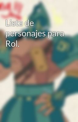 Lista de personajes para Rol.