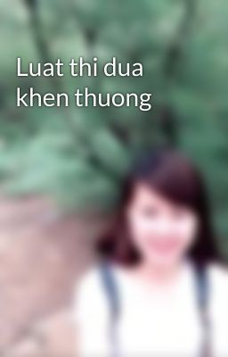 Luat thi dua khen thuong