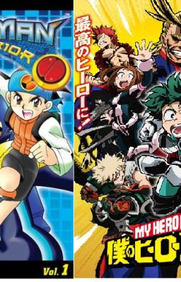 Megaman nt warrior y sus amigos en boku no hero academia