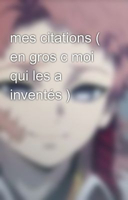 mes citations ( en gros c moi qui les a inventés )