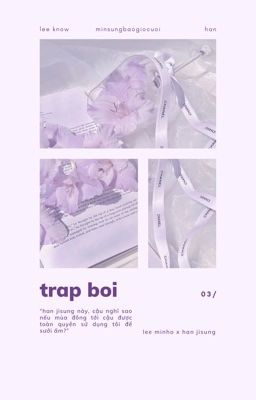 minsung | trap boi