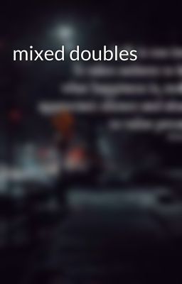 mixed doubles