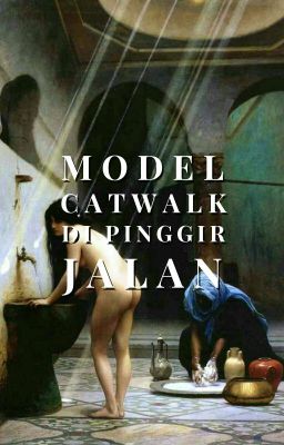 model catwalk di pinggir jalan